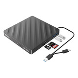 Unidad Blu-ray Externa 5 En 1, Usb 3.0 Tipo C Delgado Óptico