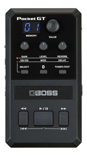 Boss Pocket Gt Pedal De Efectos Effects Processor Color Negro