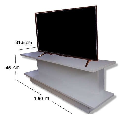 Rack Mesa Tv 55 / 65 Pulgadas 1.50 De Largo Esconde Cables.