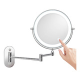 Espelho Maquiagem Blogueira Tiktiok Led E Zoom Articulado