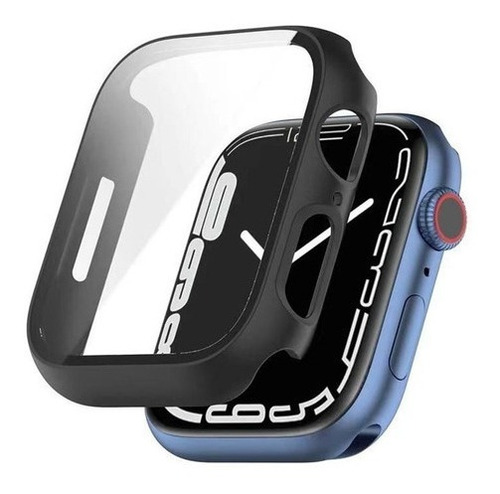 Capa Case Bumper Com Pelicula Vidro Para Apple Watch 44mm
