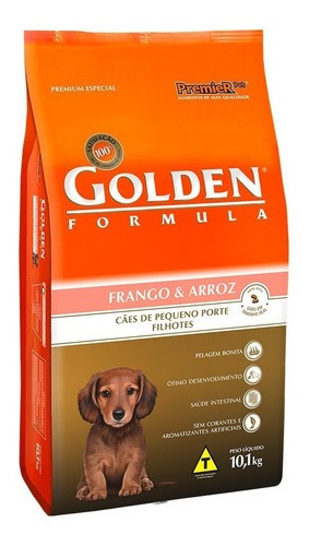 Alimento Golden Premium Especial Formula Para Cão Filhote De Raça Pequena Sabor Frango E Arroz Em Sacola De 10.1kg