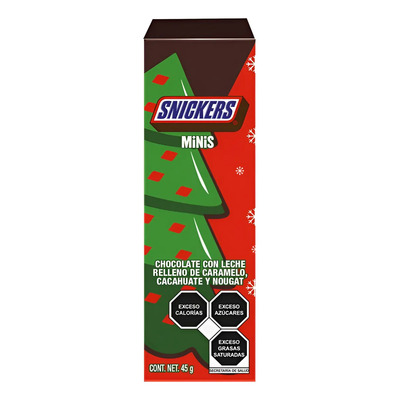 Chocolate Snickers Navidad Chico 45 G | MercadoLibre