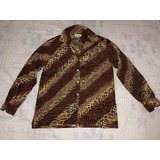 Camisa De Seda Animal Print 46