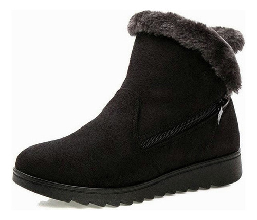 Botas De Inverno Femininas Sapatos Quentes De Pelúcia