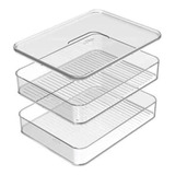 Porta Frios Duplo Organizador De Geladeira Clear Fresh Ou