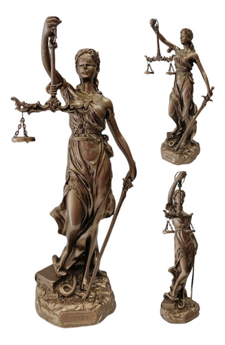 Escultura Diosa De La Justicia Themis En Fina Resina 