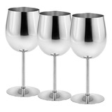 3 Piezas Elegante Copa De Vino De Plata Copa De Jugo Copa