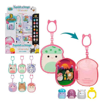 Llavero Squishmallows Mini Squish de Squish A Longs, 1 unidad, colores soleados, varios | Envío gratis