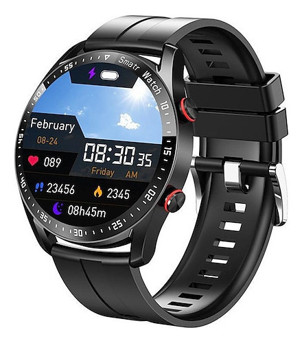 Reloj Inteligente Hw20 Ecg + Ppg Para Hombre, Ip67, Llamadas Color Del Bisel Negro