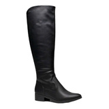 Bota Feminino Dakota Cano Longo Montaria Salto Baixo Ziper