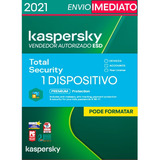 Kaspersky Total Security 1 Pc 1 Ano Envio Imediato