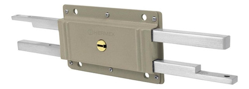 Cerradura Doble Barra Doble Cerrojo Hermex 43501 Color Gris