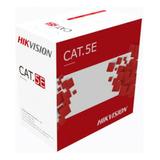 Bobina Utp Hikvision Cobre Cat 5e 24 Awg 305 Mts Exterior