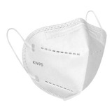 Máscara Proteção Respiratória Kn95 Clipe Nasal Branca 10 Pçs