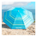 Sombrilla De Playa Y Jardín Nautica Plegable Protección Uv Color Ola De Viento