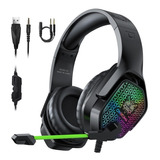 Auriculares Gamer Onikuma X3 Rgb Multiplataforma Pc Ps4 Xbox