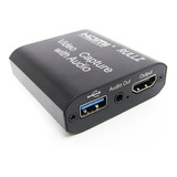 Placa De Captura Rullz Usb Hdmi Usb 3.0 4k / 1080p C/ Audio