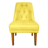 Cadeiras Paris Suede Amarelo Com Tachas - Dominic Decor