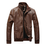 Chamarra Chaqueta Vinipiel Tipo Biker Para Hombre