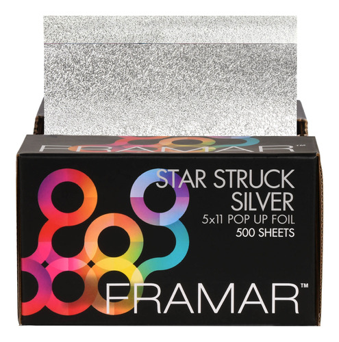 Papel Aluminio P/color 5x11 Star Struck Silver 500 Hojas 