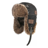 Sombrero Bomber Hat Grueso Abrigado Orejeras Viento Ushanka