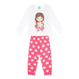 Pijama Inverno Infantil Menina Kyly Algodão Tamanho 1 Ao 3