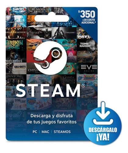 Tarjeta De Regalo Steam México 7000 Digital