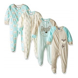 Ropa Para Bebe Pijama Paquete De 4 Talla 3-6 Meses