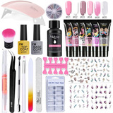 25 Unids/set De 15 Ml De Extensión De Uñas De Gel De Poligel