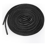 Agujeta Redonda Cordón Para Bota Negro 1.8m 4pcs