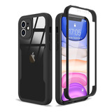 Funda Completa Para iPhone 11 - Transparente Y Negra