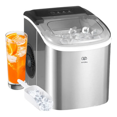 Avera Máquina Portátil Para Hacer Hielos 12 Kg Por Día Mhwm Color Plateado | Meses sin interés