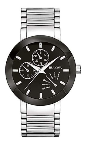 Reloj De Bulova, De Acero Inoxidable De Color Negro