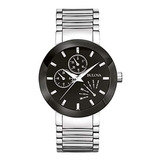 Reloj De Bulova, De Acero Inoxidable De Color Negro