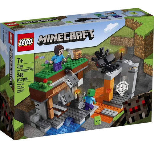 Lego Minecraft 21166 A Mina Abandonada Steve Zombie Aranha