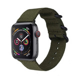 Correa Estilo Militar Verde Para Apple Watch 38 40 42 44mm 