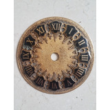 Cuadrante De Bronce Dorado Antiguo Con Numeros Romanos Esmaltados Ideal Para Relojes Antiguos De Calidad