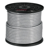 Cable Acero Recubierto Pvc 1/4  7x19 Hilos 75 Mt Fiero 44224