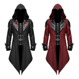 Jaqueta Com Capuz Assassin Creed Cosplay Estilo Gótico