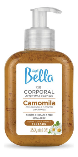 Gel Corporal Calmante Hidratante Camomila Depil Bella - 250g