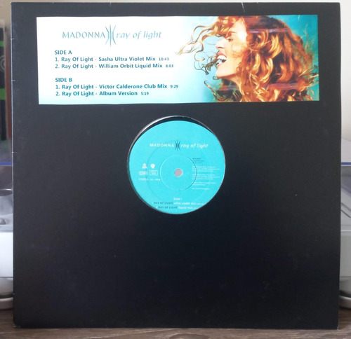 Lp Madonna: Ray Of Light - Single Promo 12'' Vinil Importado