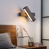 Lámpara De Pared Luz Led Negra Modernas Dormitorio 20cm 6w