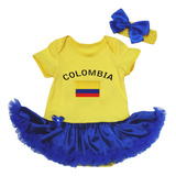 Petitebella Vestido Bebé Colombia & Bandera Nb-59.1 Ft, Am.