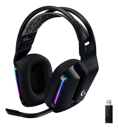 Audifono Gamer Logitech G733 Lightspeed Rgb Black- Revogames