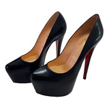 Scarpin Christian Louboutin Daffodile Couro Preto