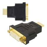 Adaptador Conector Dvi Digital Macho 24+1 Para Hdmi Fêmea