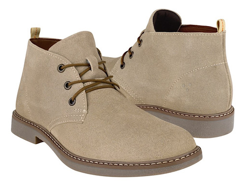 Botines Caballero Triples 35802 Gamuza Beige