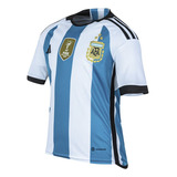 Camiseta Importada Selección Argentina Con Las 3 Estrellas