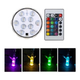 Luz Para Piscina Ip68 Colores+control Distancia Bateria Aaa